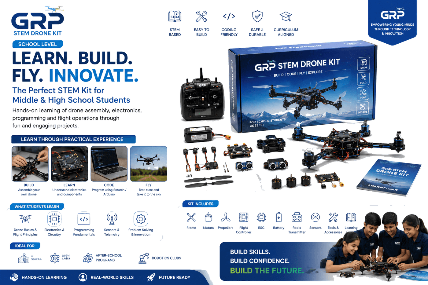 GRP School Level DIY Drone Assembly Kit